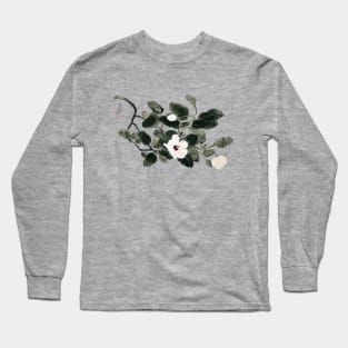 Flowering Magnolia Branch Long Sleeve T-Shirt